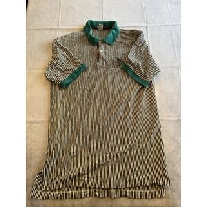 Vintage 90s Men's Large 1995 US Open Shinnecock Hills Polo Shirt Striped